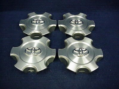 TOYOTA 4 RUNNER 10 12 MACHINED CENTER CAPS   SET 4   FIT THE 6 SPOKE 