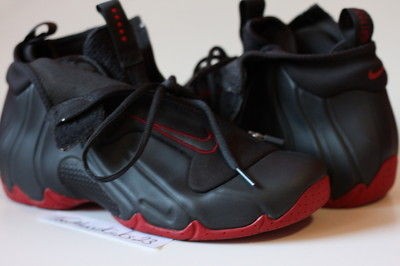 NDS NIKE AIR FLIGHTPOSITE 1 ONE 9.5 DARK CHARCOAL RED penny foamposite 