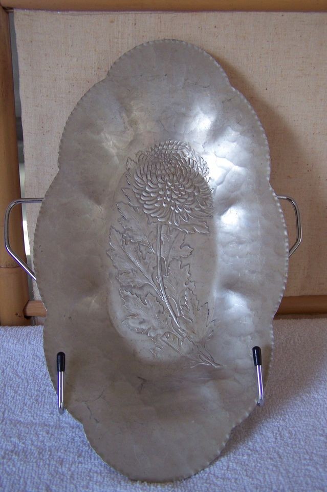 Trade Continental Mark, Hand Wrought, #771, Chrysanthemum Tray