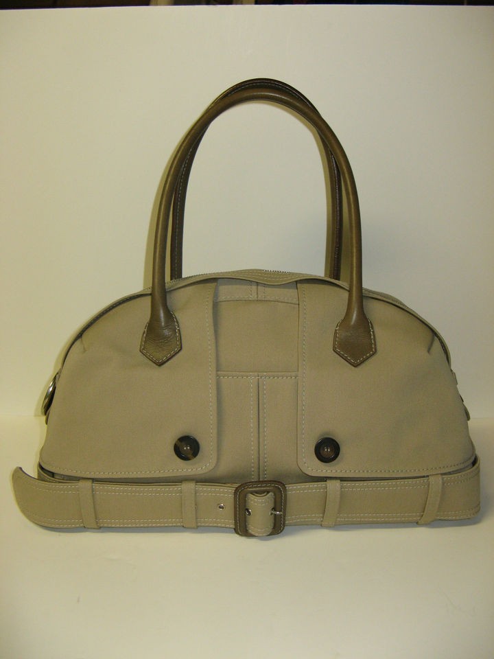 JEAN PAUL GAULTIER Khaki Gabardine DETECTIVE Satchel SHOULDER BAG NEW 