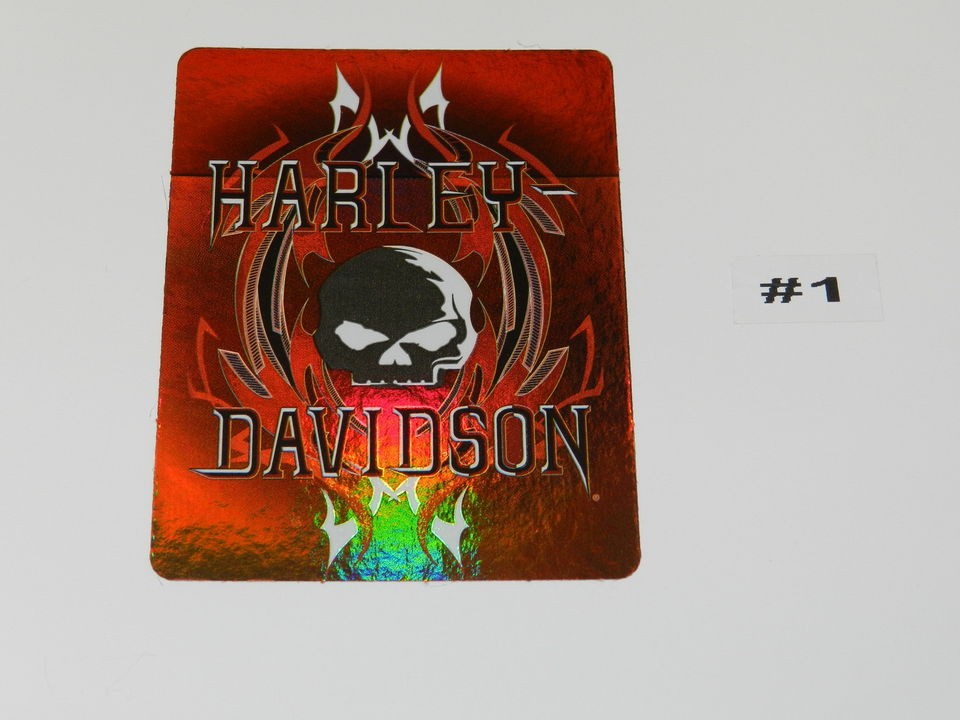 HARLEY DAVIDSON WINDOW DECAL(AS PICTURED)$2.95 SHIPPING ON 1st HARLEY 