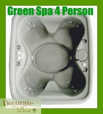 GREEN SPA HOT TUB 4 Person 11 Jets 1.5 HP   2 Speed Pump DreamMaker X 