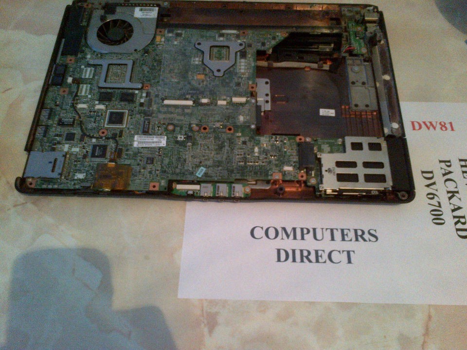 DW81 HP HEWLETT PACKARD DV6700 untested motherboard processor heat 