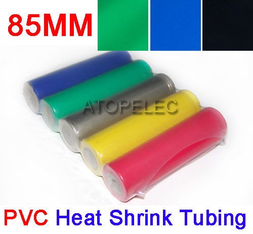 12ft 85MM HEAT SHRINK TUBE TUBING Wrap 18650 Battery Make