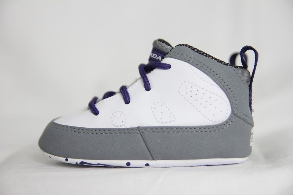 Nike Air Jordan Retro 9 (IX) White/Purple (GP) Gift Pack Kids Baby 