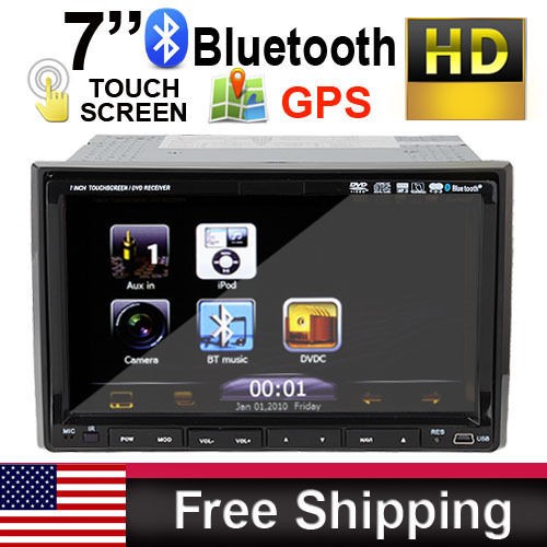   Din HD PIP 7 Car DVD Player GPS Sat NAV Ipod Bluetooth Radio TV Deck