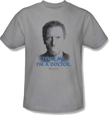 House M.D MD Trust Me Hugh Laurie Licensed Soft Lightweight Mens T 