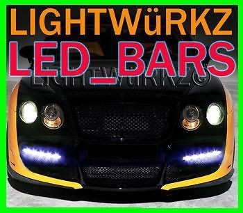 hummer h1 h2 h3 bumper LED BAR TFL DRL body kit lights day time 