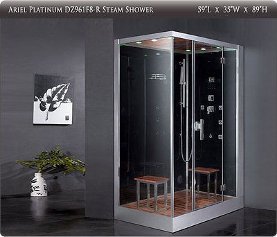 ARIEL PLATINUM STEAM SHOWER ENCLOSURE SAUNA SHOWERS MASSAGE HOT TUB 