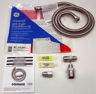 PM15X104 Universal Gas Dryer Installation Kit 48 Flex Connector Line 