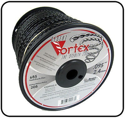 Trimmer Line .155  3 Desert Vortex .155 3 lbs Spool Commercial Black 