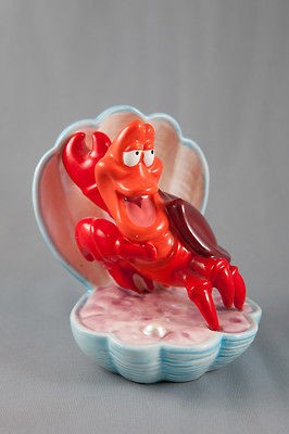 ORIGINAL 1989 Disney The Little Mermaid Ceramic Figure   Sebastian