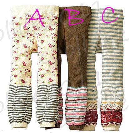   nordic leggings tight pant toddler kid ruffle rose striped super cute