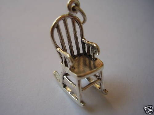STERLING SILVER CHARM~3D Bentwood Rocking Chair~*~