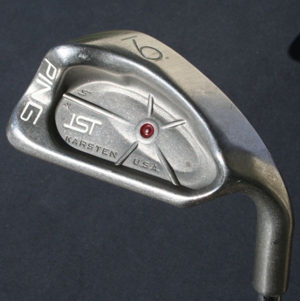 Ping iSi 9 Iron Maroon Lie Angle +1/2 Long Steel VGC