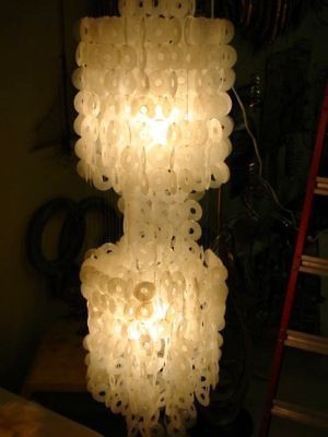 capiz chandelier in Lamps, Lighting & Ceiling Fans