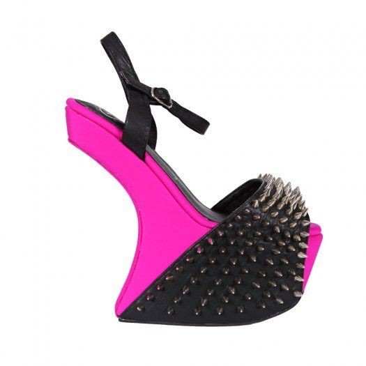 Jeffrey Campbell Vicious Ex Fuchsia Neoprene