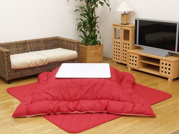 NEW Japanese Kotatsu Futon Set Reversible Fine2 Red Table Not 