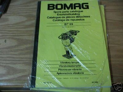 Bomag BT 65 Vibratory Tamper Parts Catalog