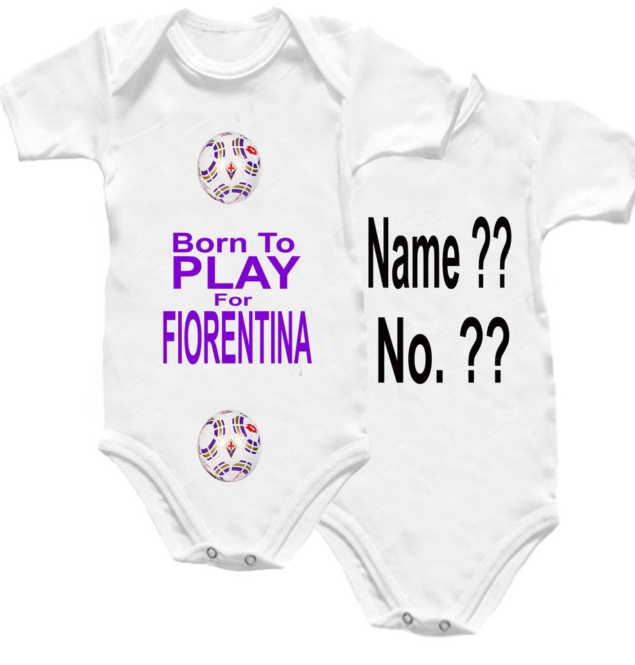   Football Baby Grow Shirt Onesie Babygro Name No Soccer Ball Kit