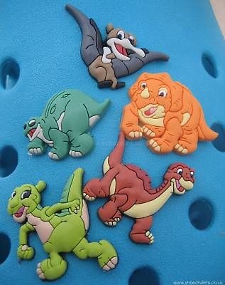   TIME DINOSAUR SHOE CHARMS CROCS/JIBBITZ WRISTBANDS   FREE UK P&P