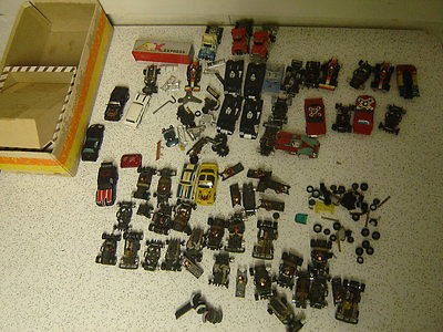 LOT OF VINTAGE SLOT CARS AFX PARTS & REPAIR