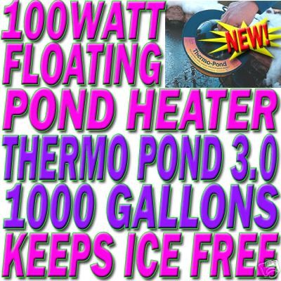 new floating heated thermo pond 3 0 heater deicer koi