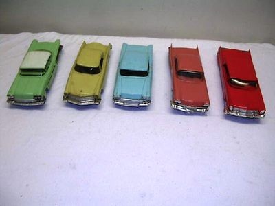   promo promotional car models 1958 metal bottoms GM, Lincoln Johan