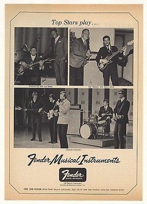 1968 Francois Vaz Don Baldwin Hermans Hermits Fender Guitar Photo 