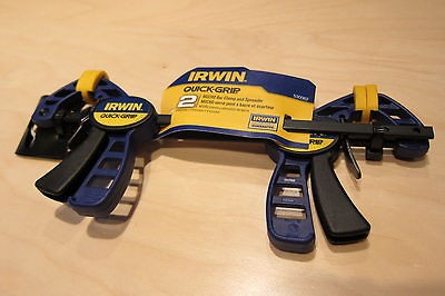 IRWIN Quick Grip Micro bar clamp and spreader, 530062. Pair of 