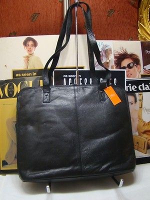 BRAND NEW LATICO SATCHEL TOTE BAG W/ORGANIZER BLACK STYLE 2588 3 