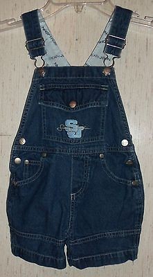 BABY BOYS SEAN JOHN BLUE JEAN ROMPER / SHORTALLS SIZE 2T