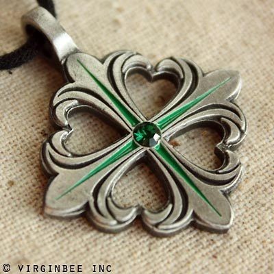   CLOVER SHAMROCK IRISH LUCK CELTIC CROSS FLEUR DE LIS PENDANT NECKLACE