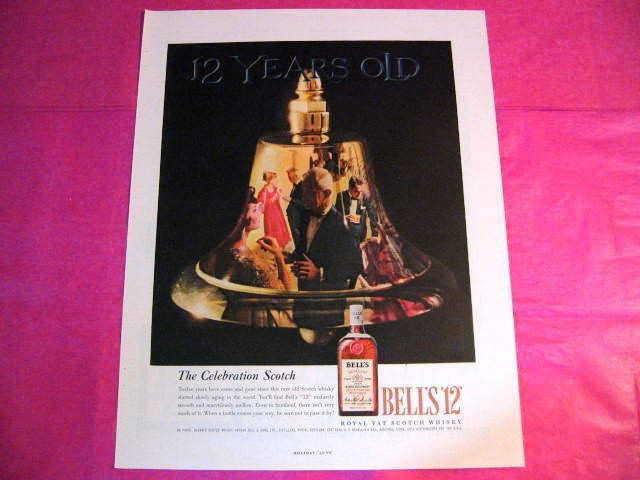 1950s VINTAGE AD   ALCOHOL   BELLS   ROYAL VAT SCOTCH WHISKY   12 YRS 