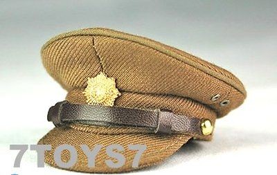 DID 1/6 John Coleman _ Officer Peak Cap w/ medal _UK Army WWII DDX47I