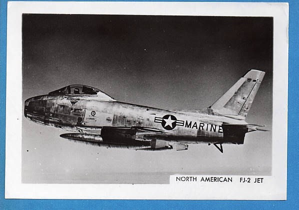 1950s USMC Marine North American FJ 2 Sabre Jet Fighter