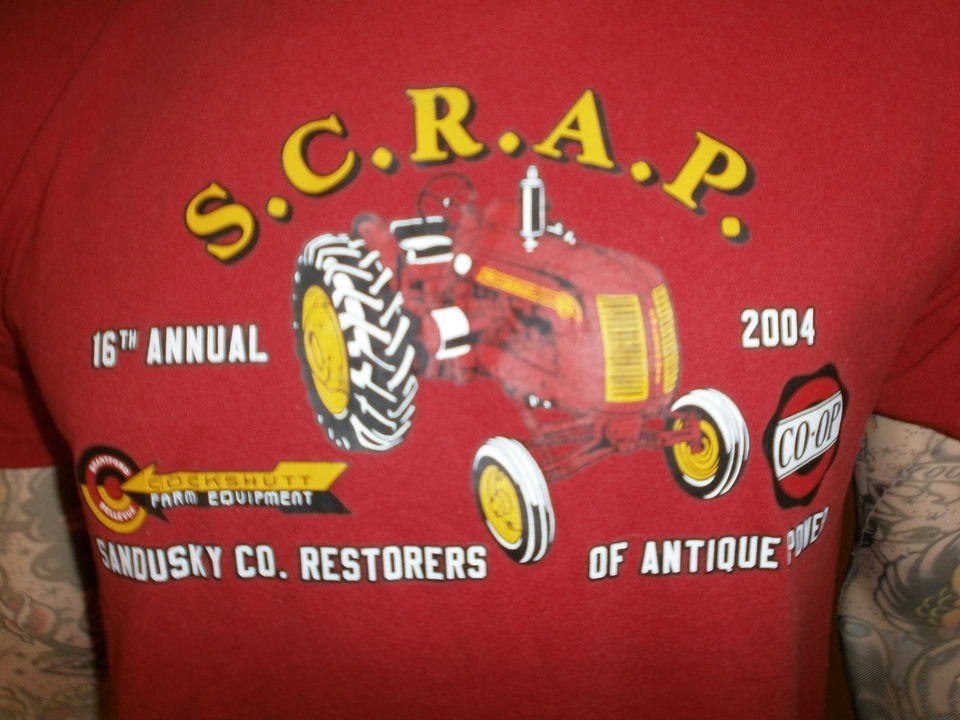 COCKSHUTT TRACTORS T SHIRT Co Op Farm Equipment SCRAP Antique 