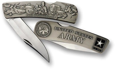 army lockback knife large nickel antique w presentation returns 