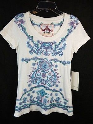 jw la joy love light los angeles embroidered shirt nwt