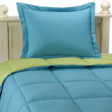 mf down alternative comforter set twin teal lime 66x92 time