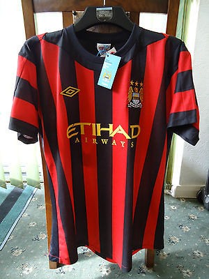 MANCHESTER CITY Away Shirt 2012 MEDIUM Adults 40 BNWT Umbro Man City