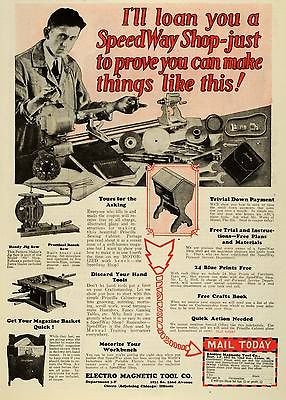 1928 Ad Electro Magnetic Tool Cicero Illinois Machine Priscilla Sewing 