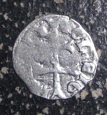 Medieval Hungary   Sigismund. 1387   1437 AD AR Denier. Crest / Cross 