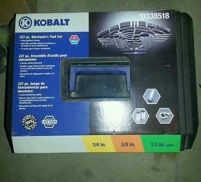 227 piece kobalt mechanics tool set 