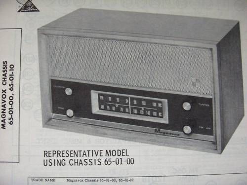 magnavox 65 01 00 65 01 10 radio receiver photofact