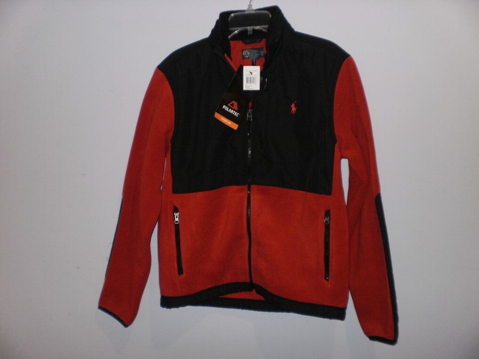 Polo Ralph Lauren Mens Red Polartec Classic 300 Polo Logo Jacket * NWT 