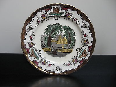 vtg mason s leeds copper lustre transferware salad plate from