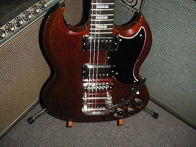 1973 Gibson SG Standard with Bigsby Tremolo   Cherrywood   NICE