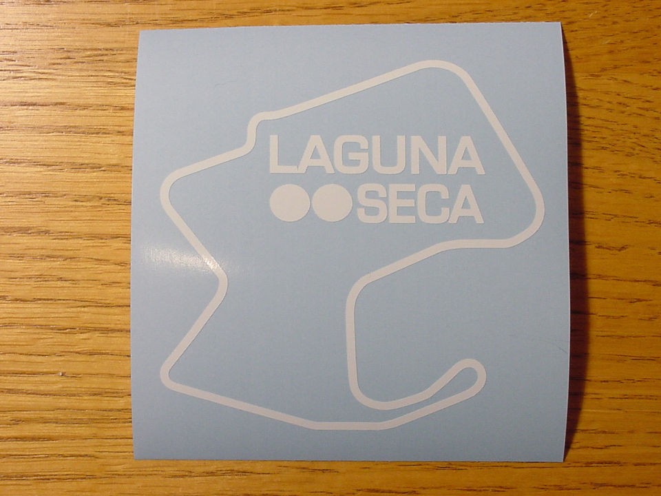 laguna seca race track profile 911 m3 decal sticker emblem