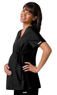 Cherokee Scrubs Flexibles Maternity Top 2892 Navy/black CHOOSE SIZE